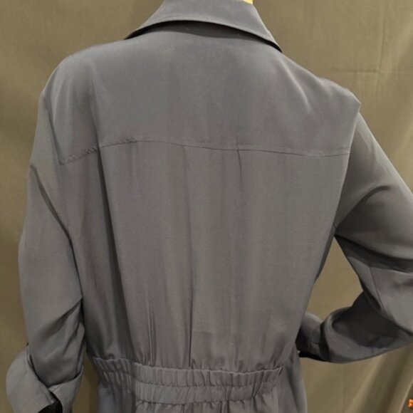 Michael Kors Navy Zip Front Blouse Jacket – Size XL - Picture 7 of 9